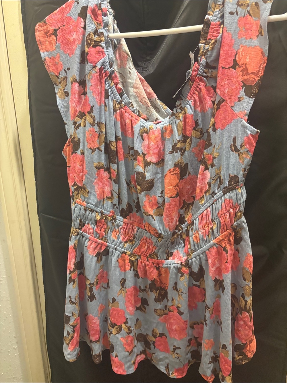torrid Coral Floral Off-Shoulder Peplum Top